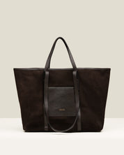Bolso GAIMO Inés Ante y Piel CHOCOLATE