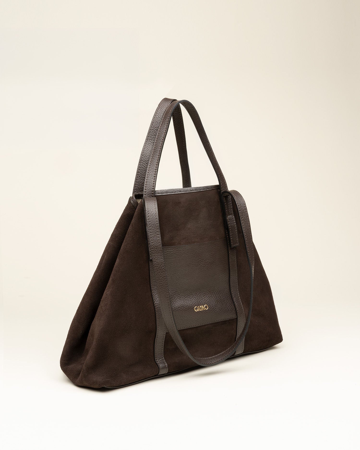 Bolso GAIMO Inés Ante y Piel CHOCOLATE
