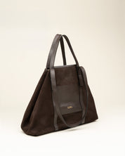 Bolso GAIMO Inés Ante y Piel CHOCOLATE