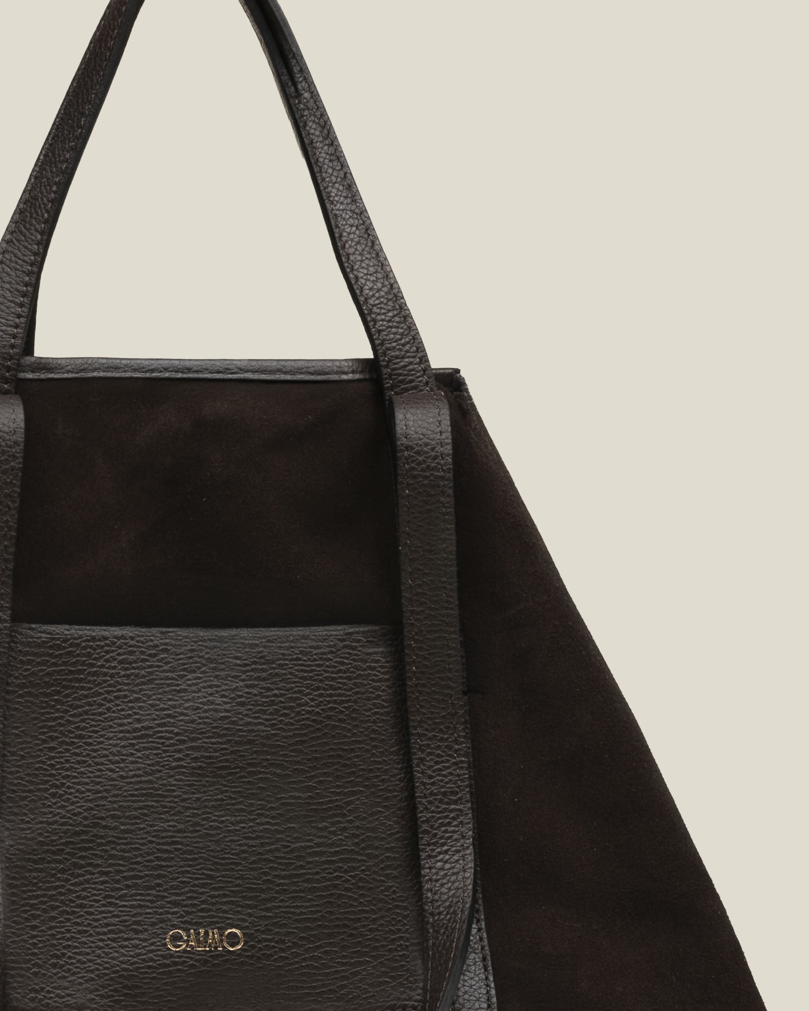Bolso GAIMO Inés Ante y Piel CHOCOLATE