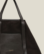 Bolso GAIMO Inés Ante y Piel CHOCOLATE