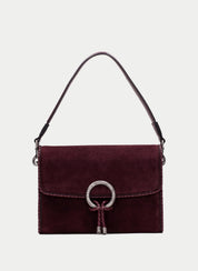 Bolso Hombro HISPANITAS Solapa BURDEOS