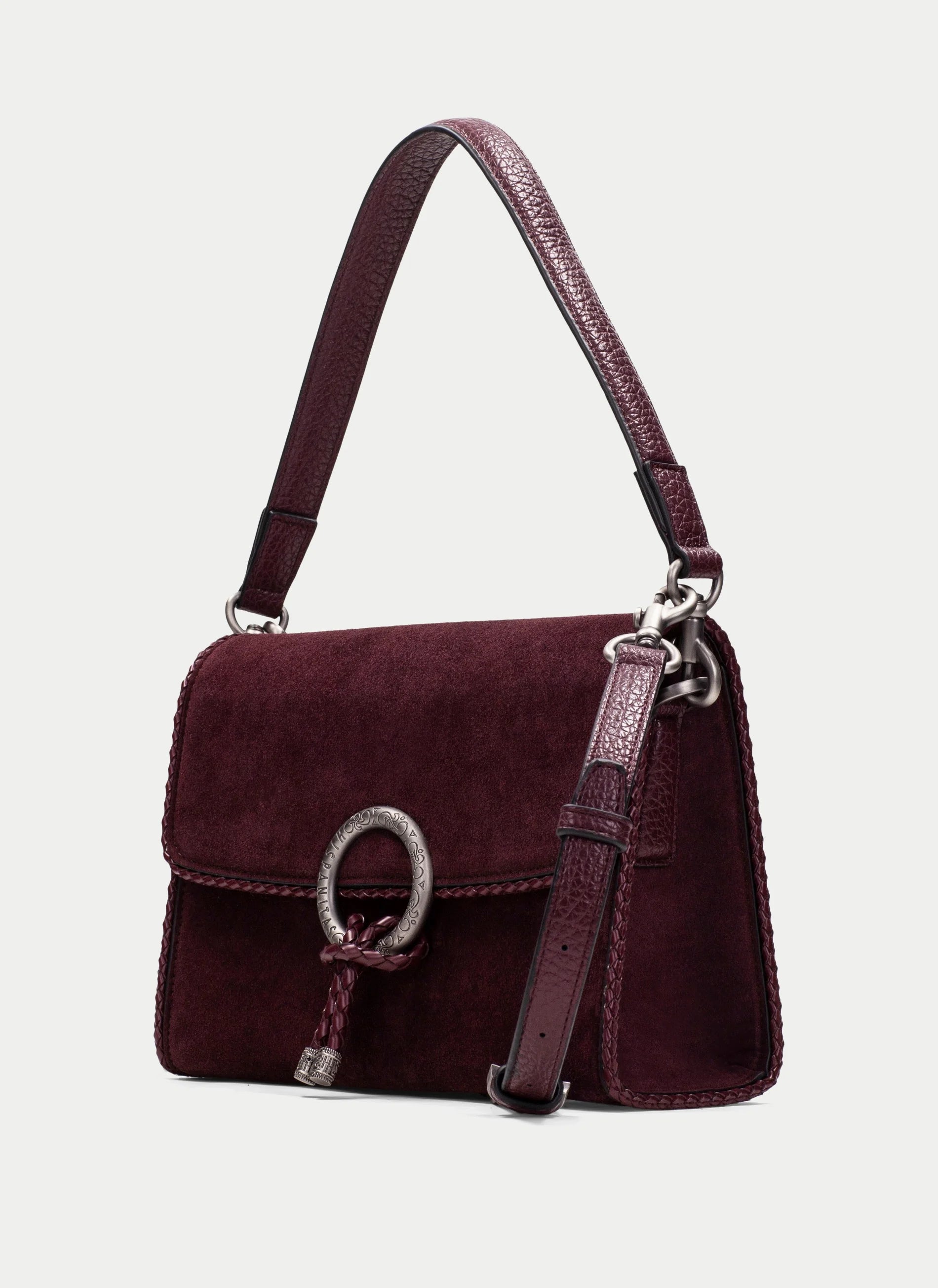 Bolso Hombro HISPANITAS Solapa BURDEOS