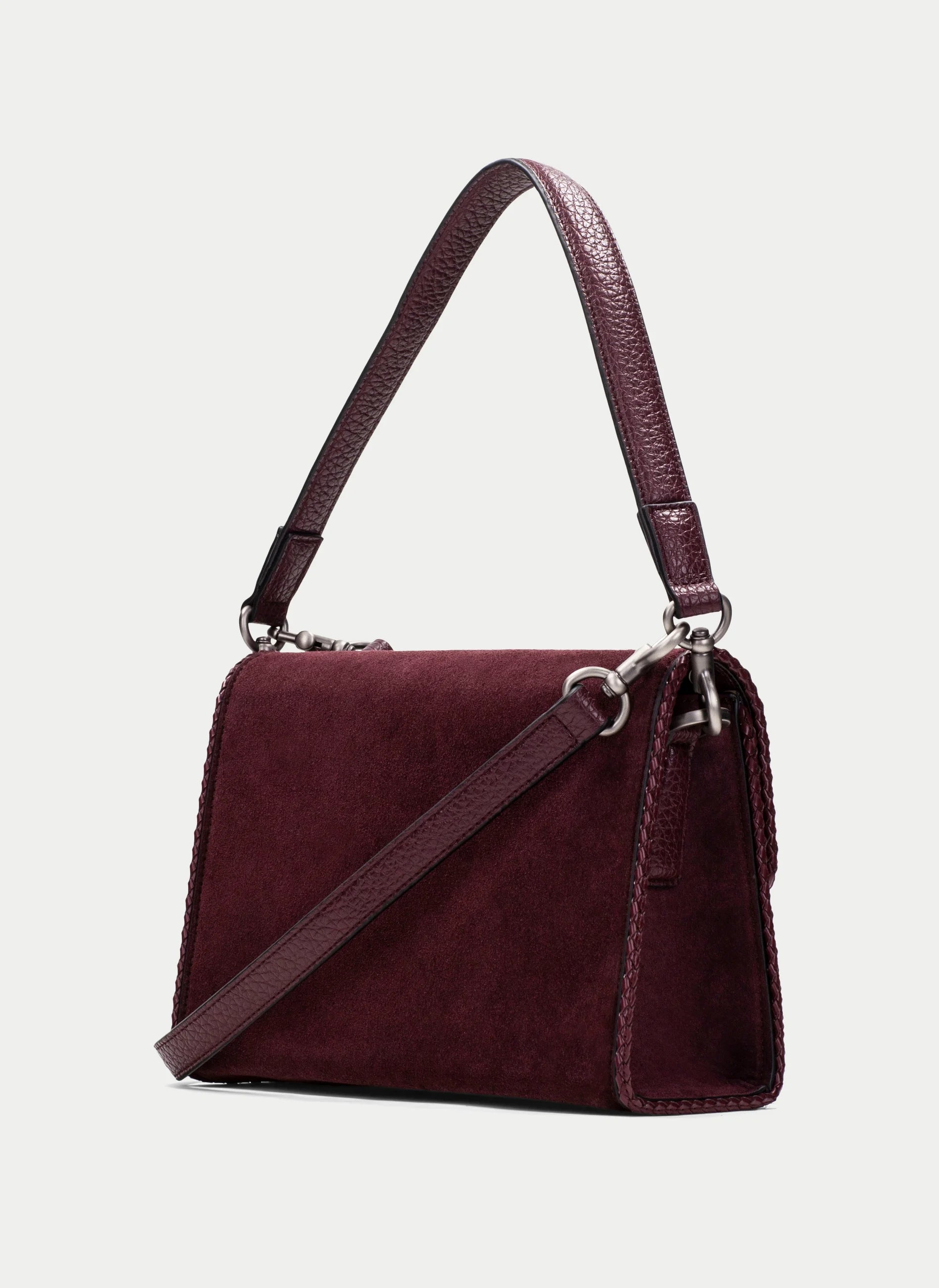 Bolso Hombro HISPANITAS Solapa BURDEOS