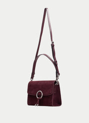 Bolso Hombro HISPANITAS Solapa BURDEOS