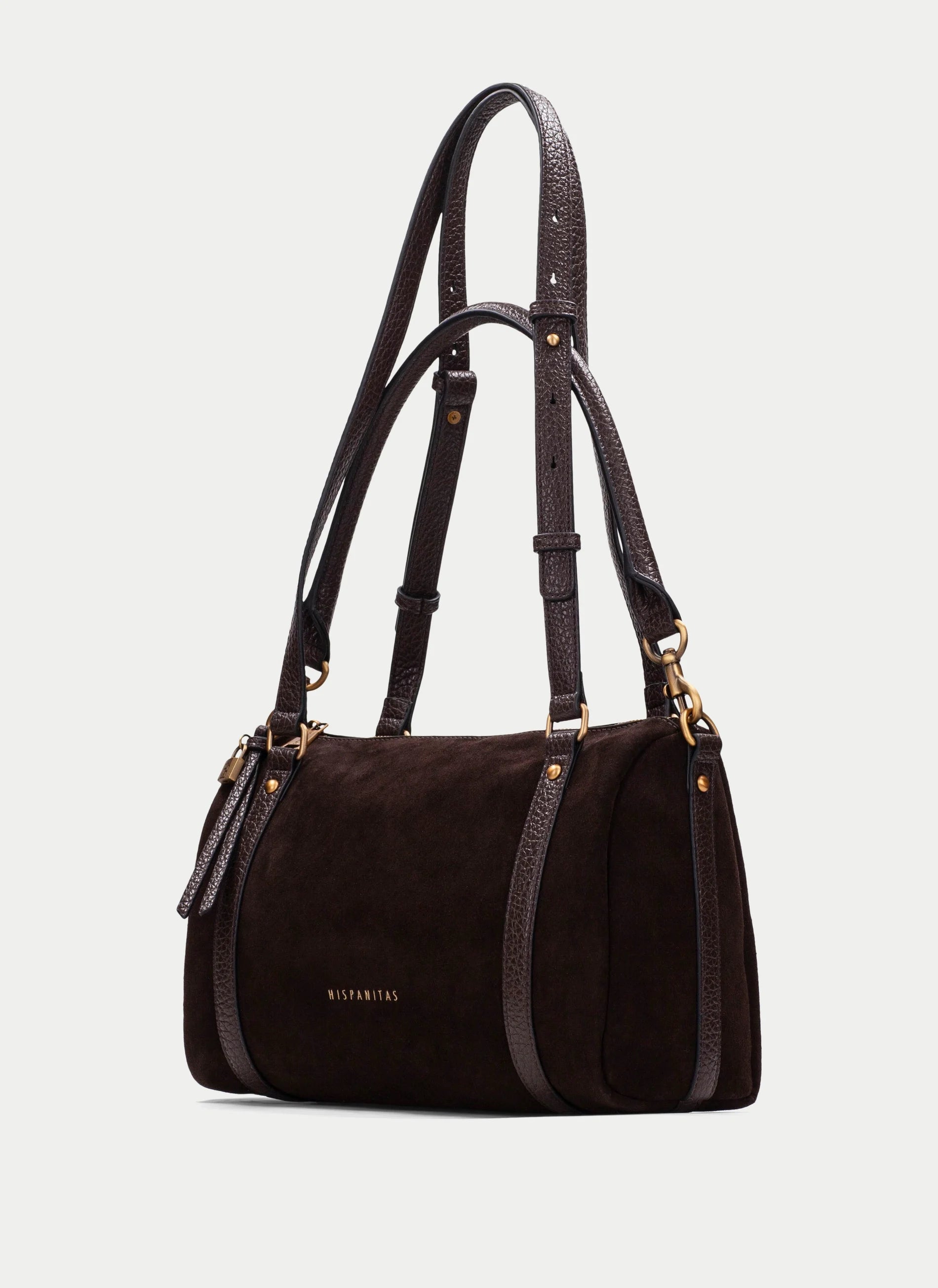 Bolso Bowling HISPANITAS Ante CHOCOLATE