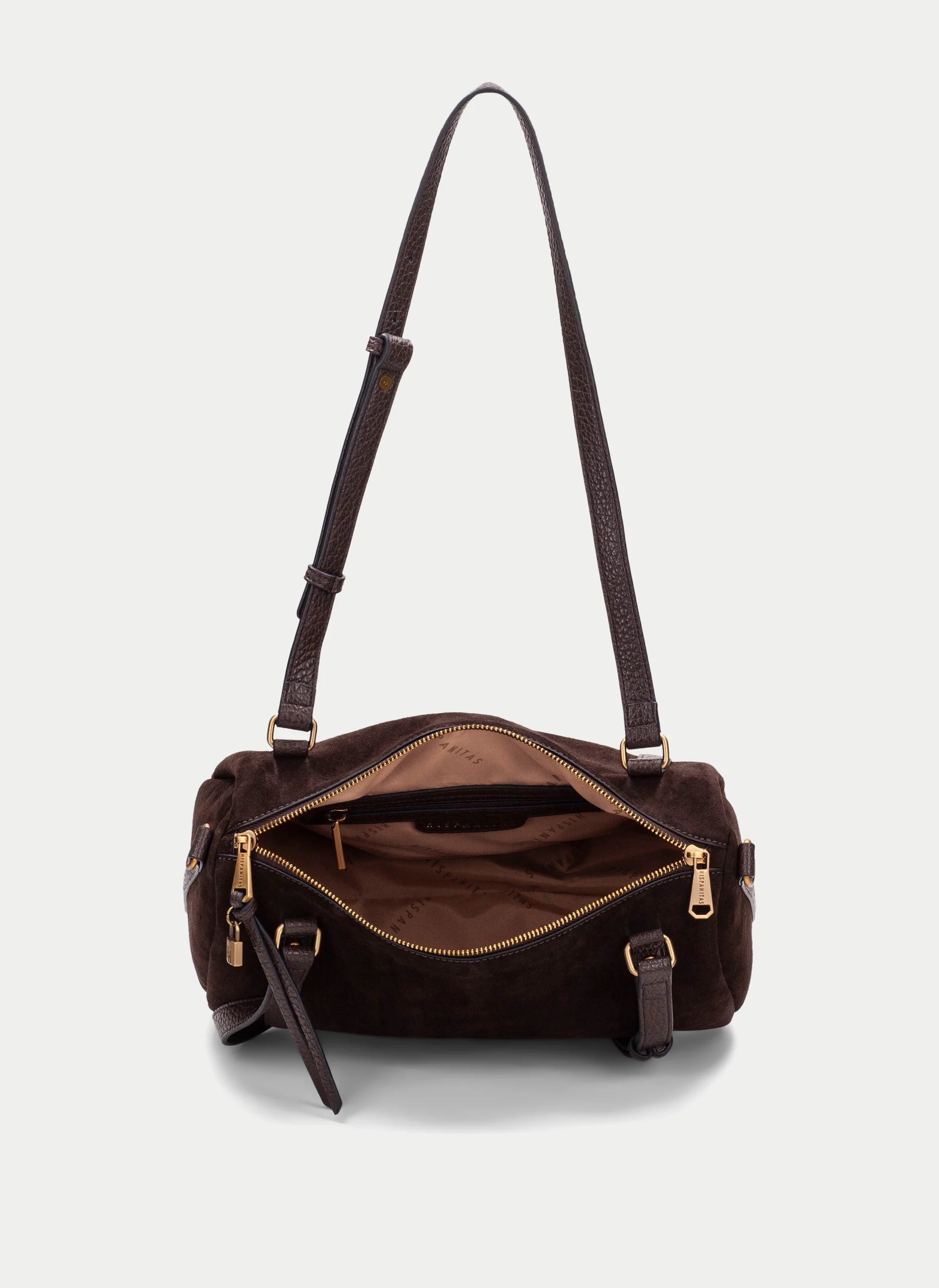 Bolso Bowling HISPANITAS Ante CHOCOLATE