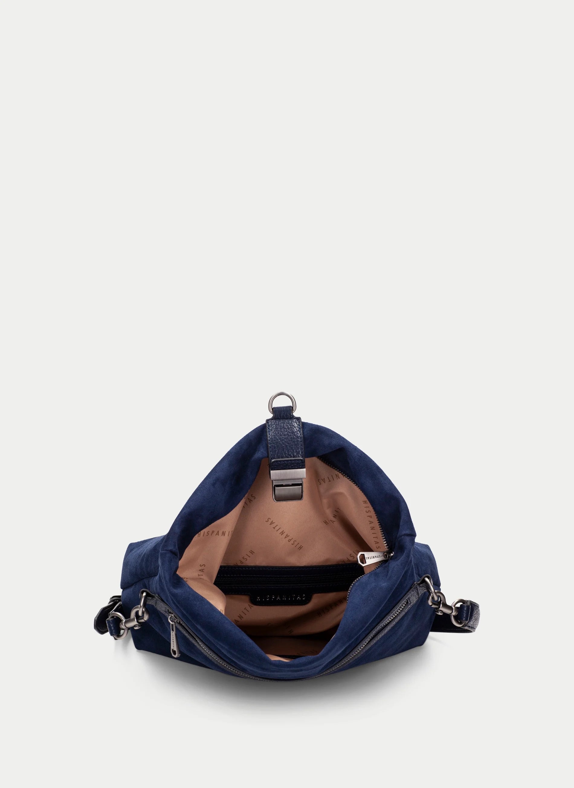 Bolso Hombro HISPANITAS Serraje MARINO