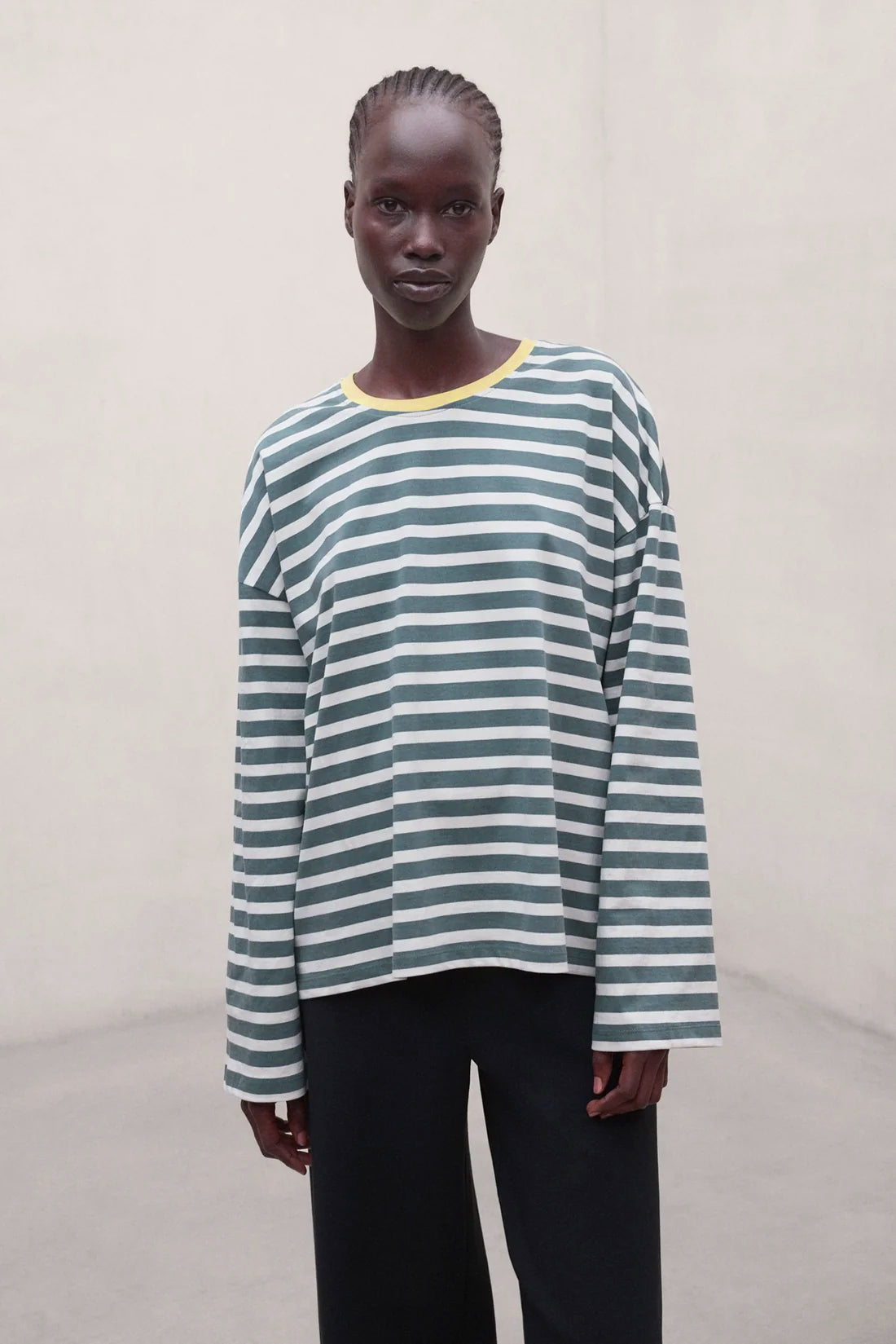 Camiseta ECOALF Bergami Rayas VERDE