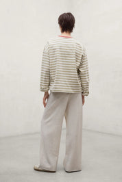 Camiseta ECOALF Bergami Rayas BEIGE