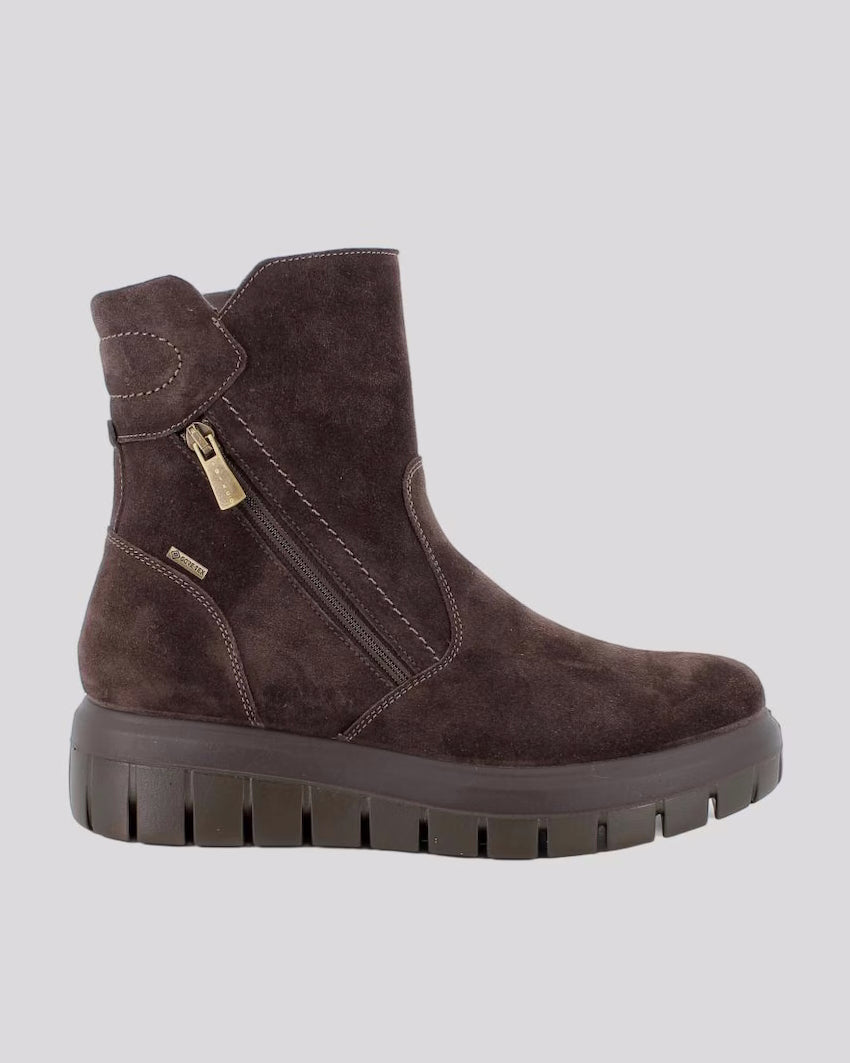 Semibota Mujer IGI&CO GORE-TEX Cremallera MARRÓN