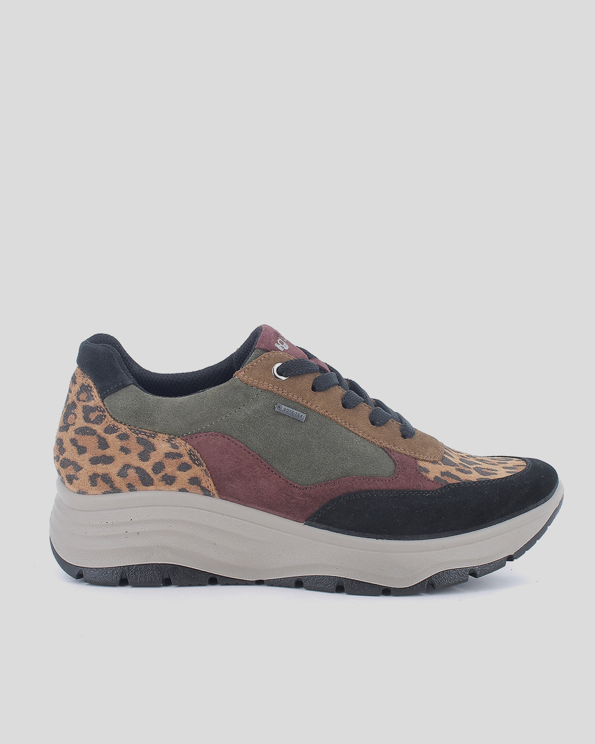 Deportiva Cuña Mujer IGI&CO GORE-TEX Animal Print TRICOLOR