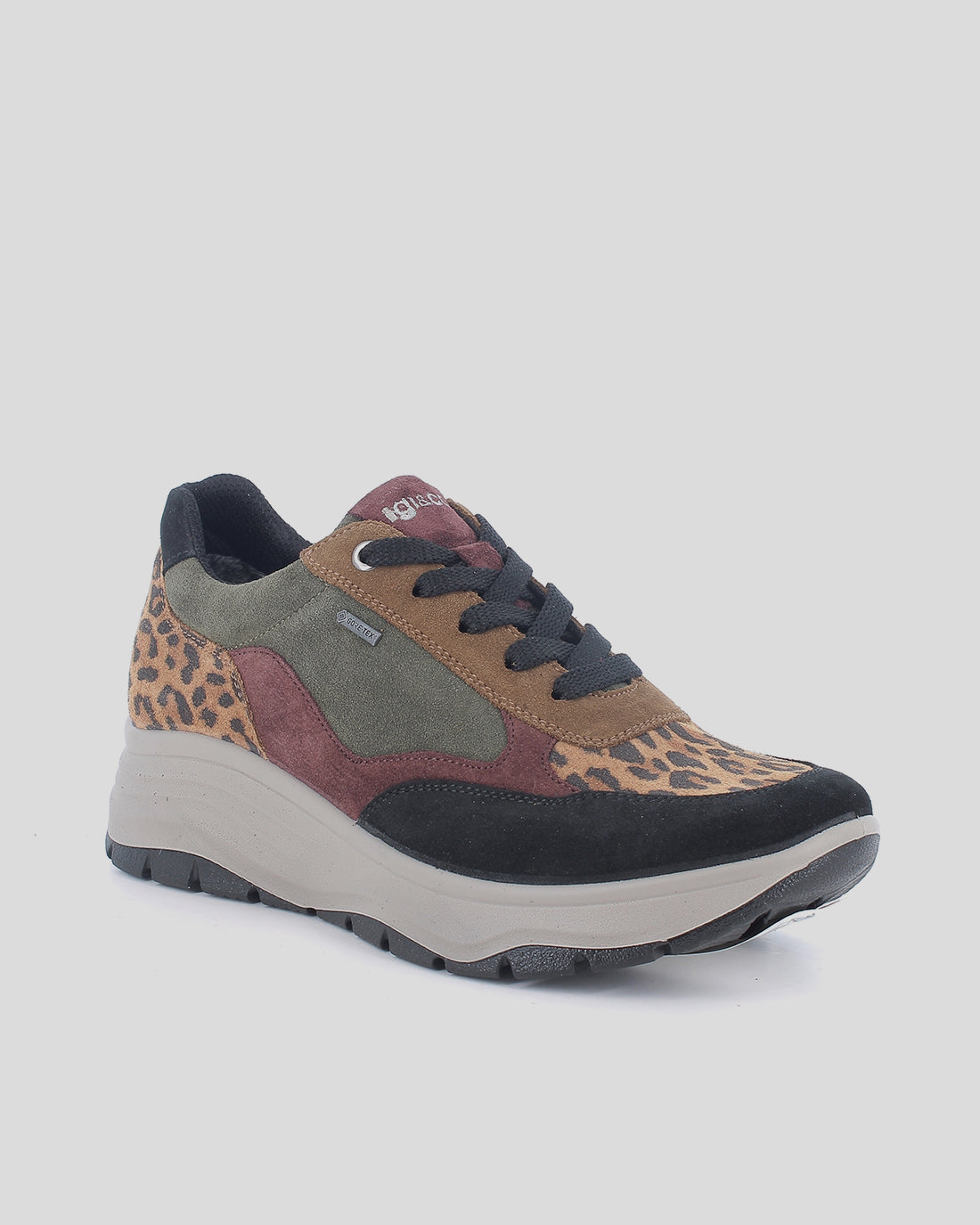 Deportiva Cuña Mujer IGI&CO GORE-TEX Animal Print TRICOLOR