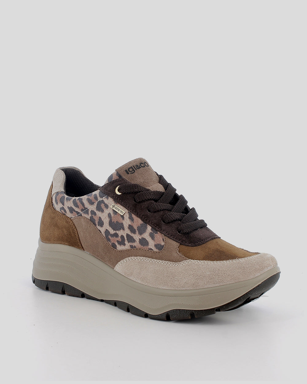 Deportiva Cuña Mujer IGI&CO GORE-TEX Animal Print BICOLOR
