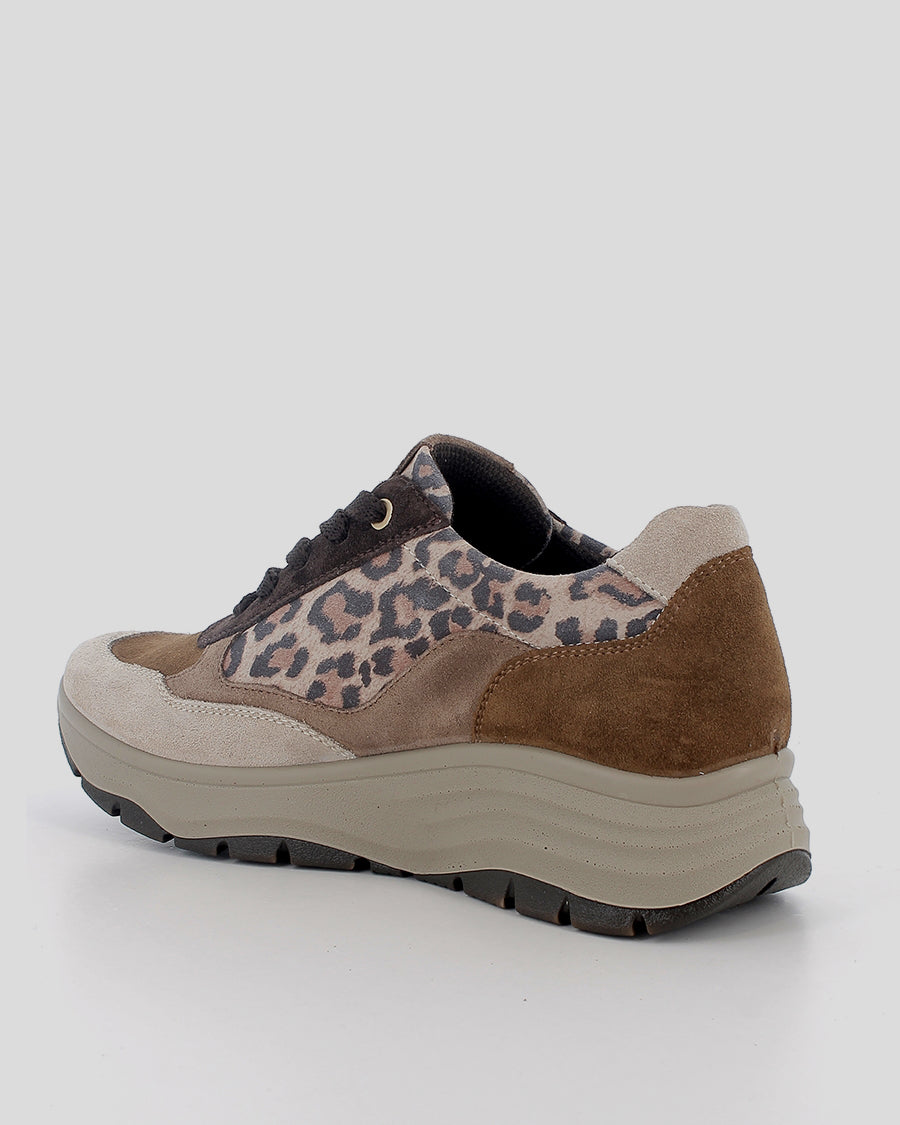 Deportiva Cuña Mujer IGI&CO GORE-TEX Animal Print BICOLOR