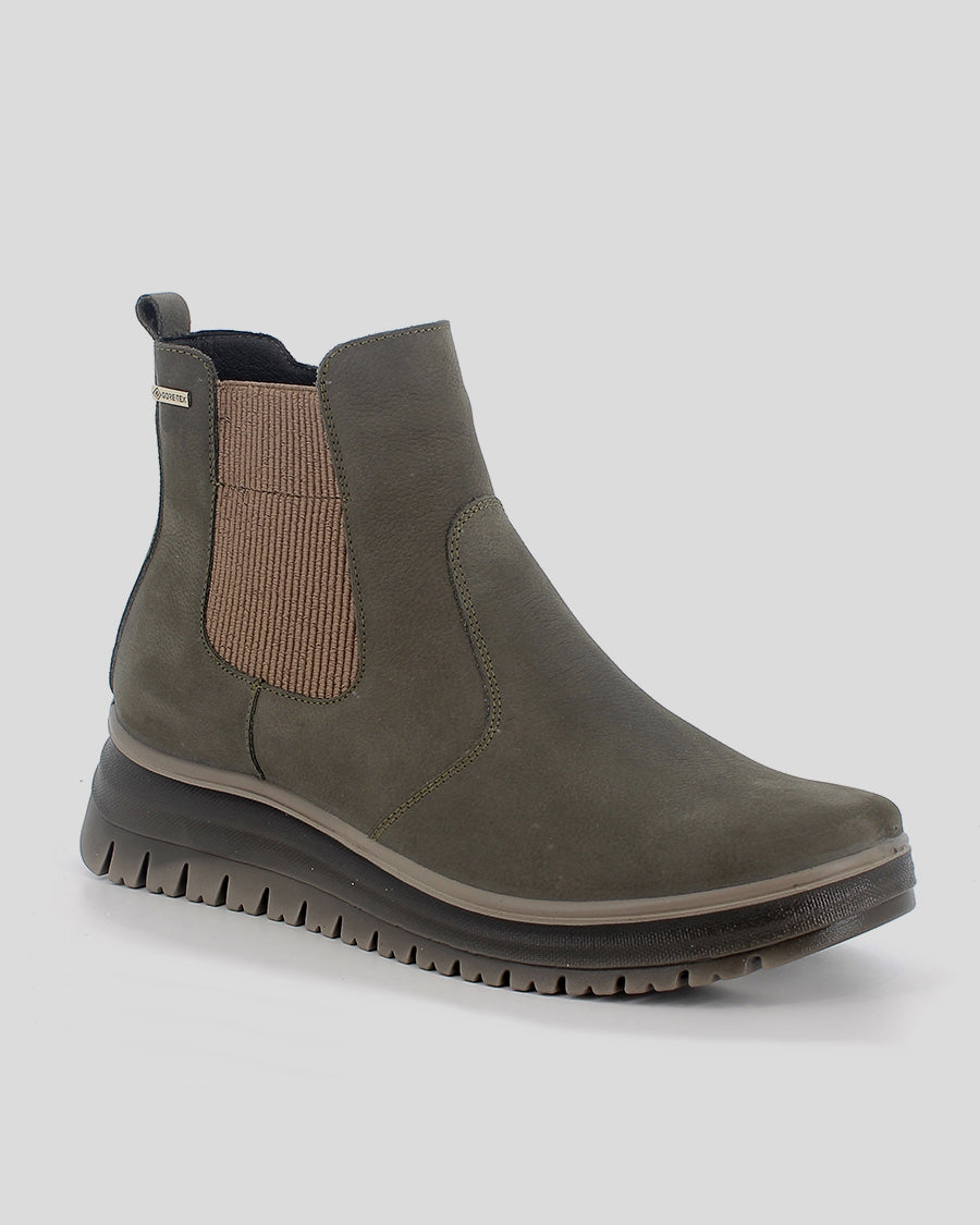 Botín Chelsea Mujer GORETEX IGI&CO Nobuk KAKI