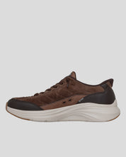 SKECHERS Hombre Slip-Ins Contour Foam Cozy Fit Cordelux MARRÓN