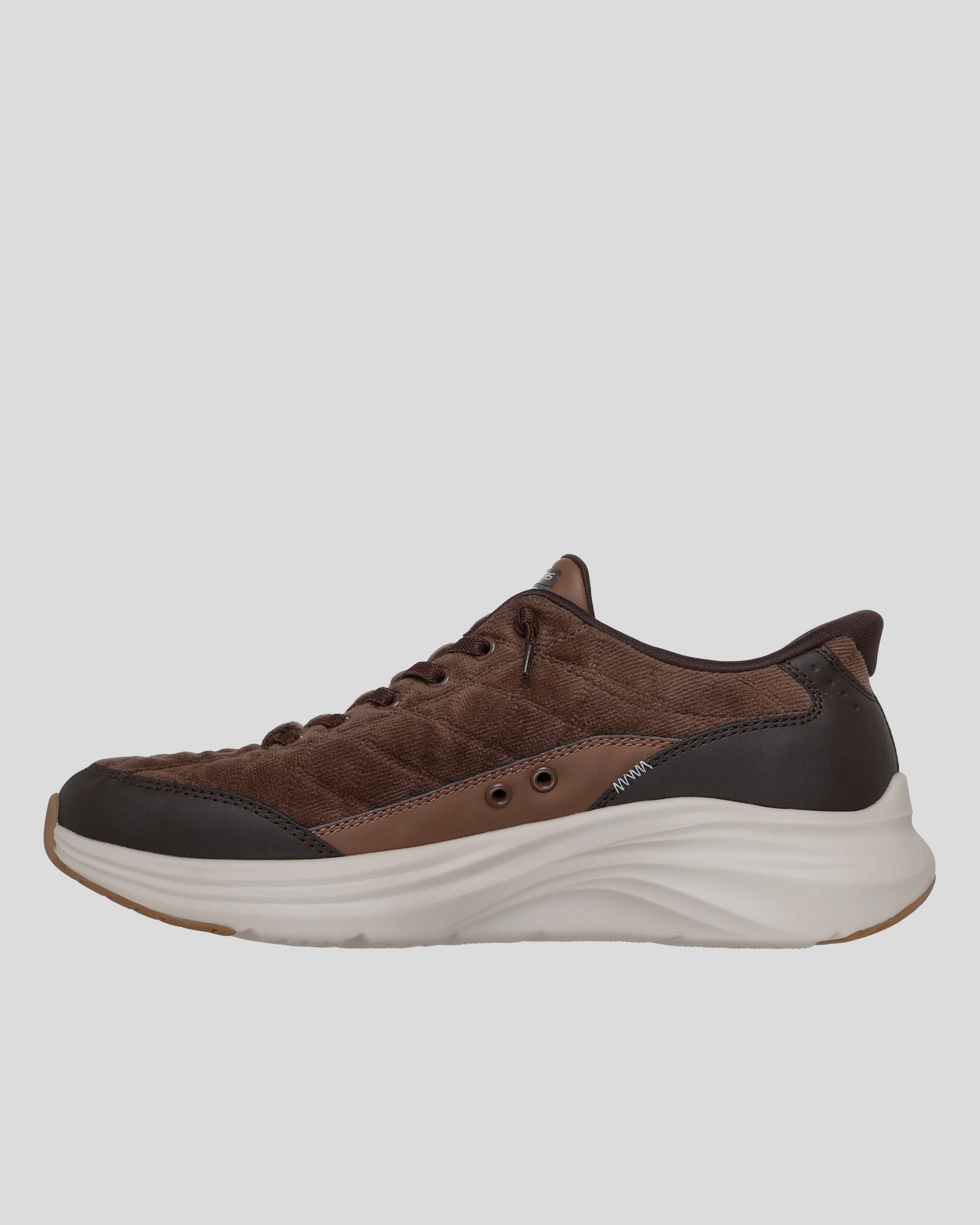 SKECHERS Hombre Slip-Ins Contour Foam Cozy Fit Cordelux MARRÓN