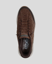 SKECHERS Hombre Slip-Ins Contour Foam Cozy Fit Cordelux MARRÓN