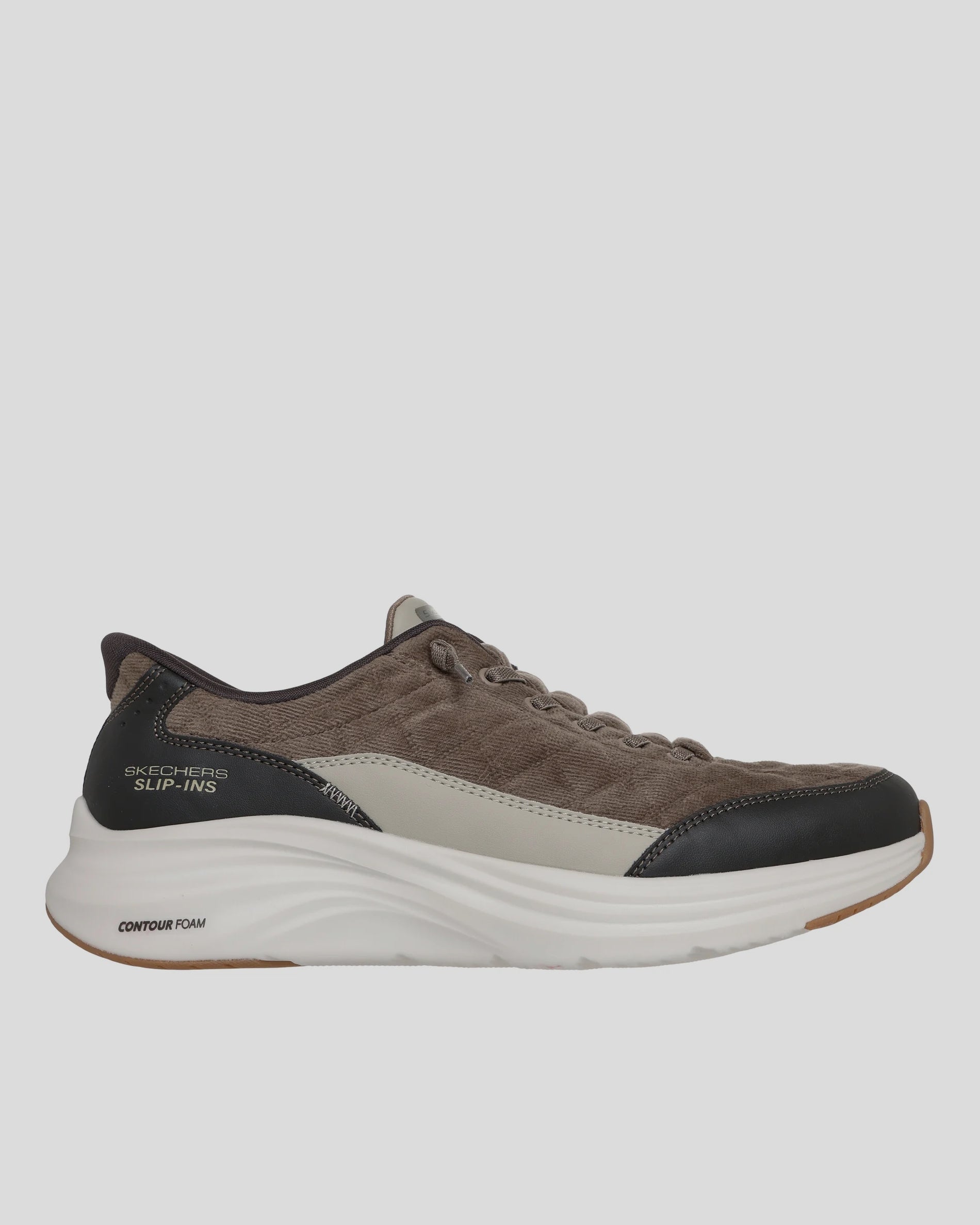 SKECHERS Hombre Slip-Ins Contour Foam Cozy Fit Cordelux OLIVA