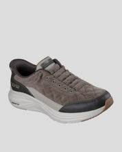 SKECHERS Hombre Slip-Ins Contour Foam Cozy Fit Cordelux OLIVA