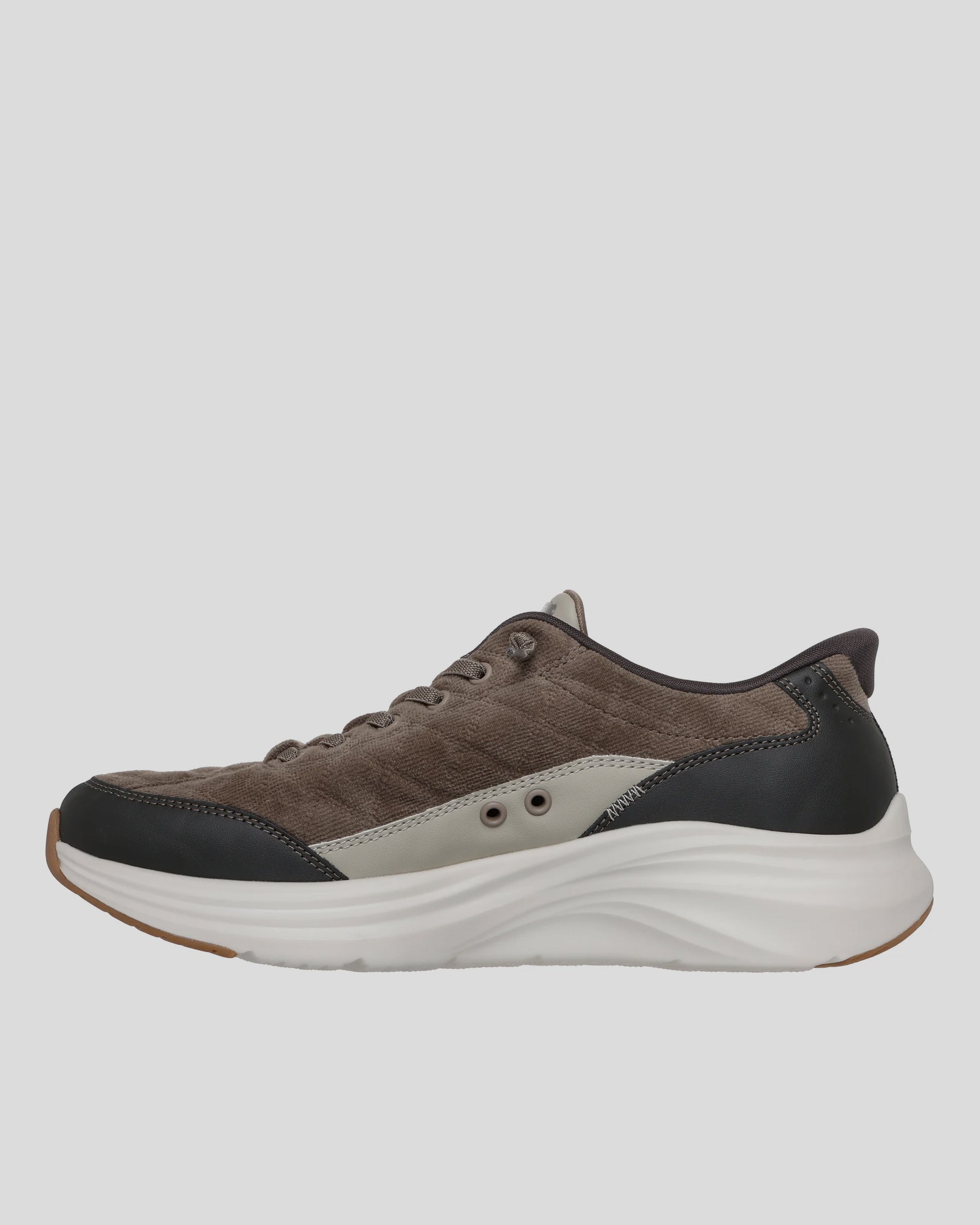 SKECHERS Hombre Slip-Ins Contour Foam Cozy Fit Cordelux OLIVA