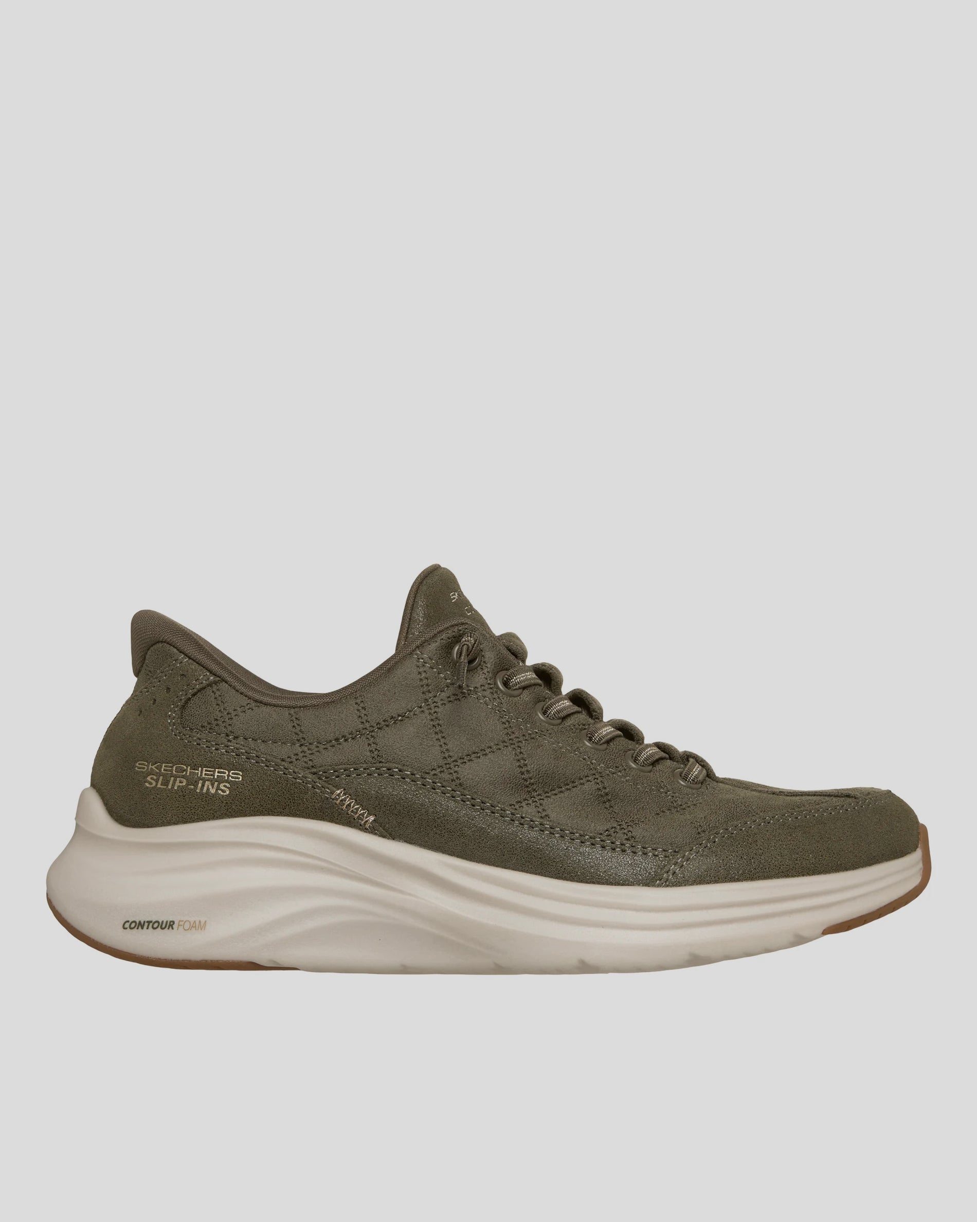 SKECHERS Slip Ins Contour Foam-Cozy Fit Natural Ease OLIVA