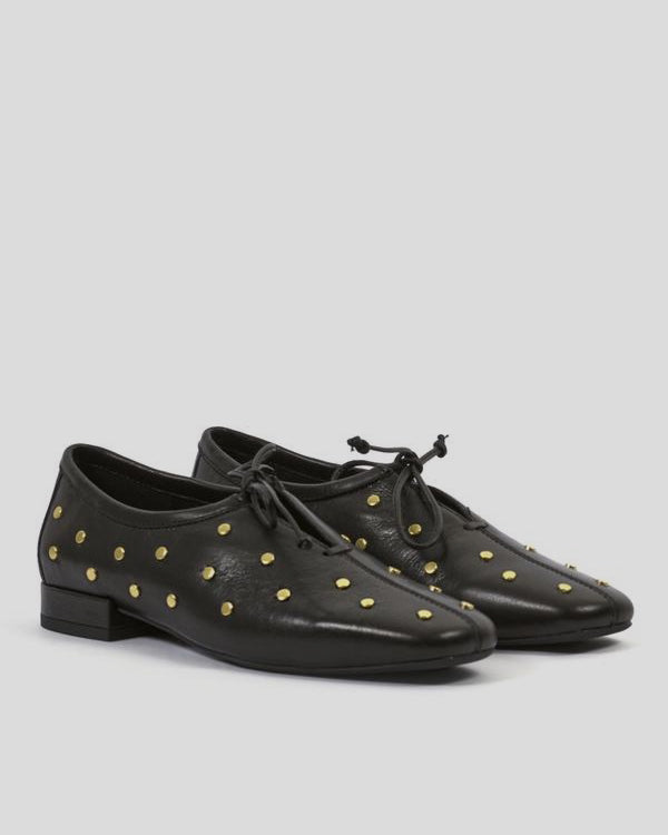 Zapato Tachas ANOTHER TREND Piel NEGRO